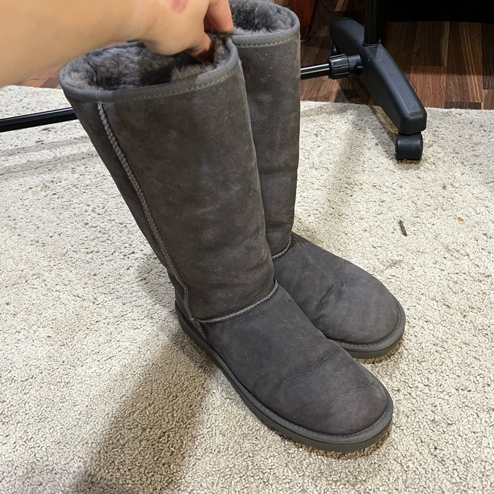 tall grey ugg boots